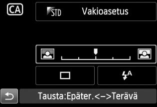 1 2 Käännä valintakiekko asentoon <C>. Paina <Q>-painiketta. (7) Pikavalintanäyttö avautuu. 3 4 Määritä haluamasi toiminto.