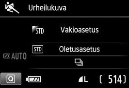 Siirrä keskimmäinen AF-piste kohteen päälle ja tarkenna kuva automaattisesti painamalla laukaisin puoliväliin. Automaattitarkennuksen ajan kamerasta kuuluu hiljainen äänimerkki.