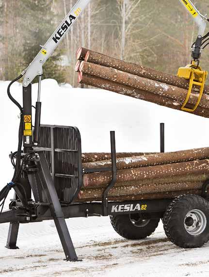 METSÄPERÄVAUNUT 82 92/L/HD/LHD 102/H/HD/N Kantokykyä, ketteryyttä ja vetovoimaa Keslalla on markkinoiden laajin metsäperävaunuvalikoima, jossa on viisitoista mallia 8-12 tn nettokantavuuksilla.