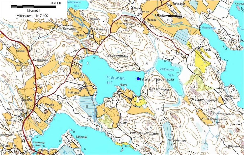 Lammin biologinen asema on tutkinut Takasen veden laatua ja kasvi- ja eläinplanktonia talvella 1997.