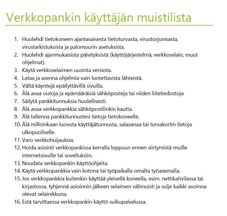 TIETOTURVAN TUTUKSI 10(12) Lähde: Kuluttajaliitto https://www.kuluttajaliitto.