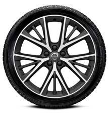 255/40 R19 31664029 19" 5-TRIPLE SPOKE TECH MATT BLACK DIAMOND CUT -ALUMIINIVANNE 255/40 R19 C/F/72 db 31650917 20"