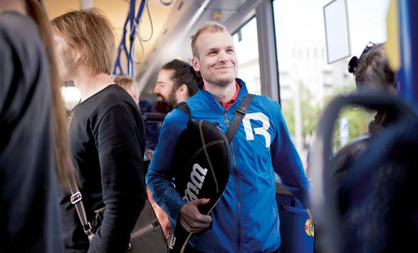 Repa tietää, jos matkan varrella täytyy vaihtaa linjalta toiselle ja myös sen, kauanko kävelymatkoihin kuluu aikaa.