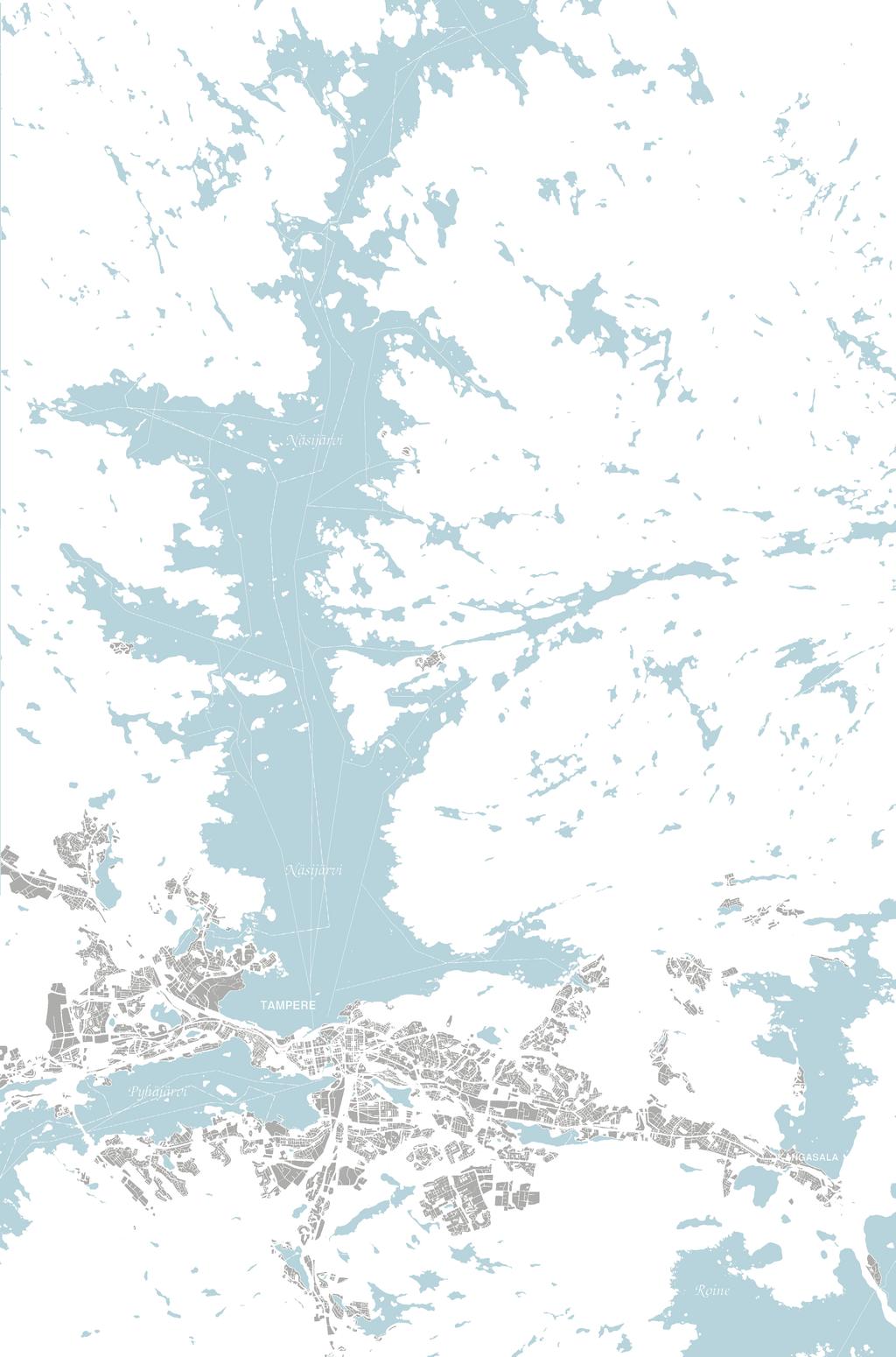 Sivu 2 / 8 Alla kuva Tampereen itäosien ja Kangasalan länsiosien nykyisestä maankäytöstä ja tulevasta maankäyttöpotentiaalista (Itäisen kaupunkirakenteen tarkastelu, Tampereen kaupunki / Serum