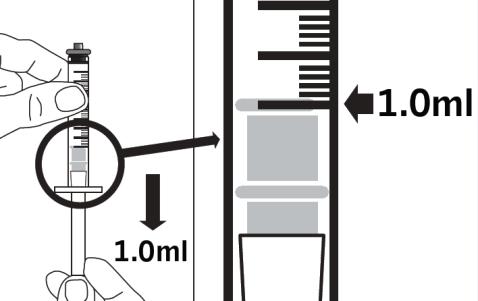 Vaihe 3: Injektiopullon adapterin kiinnittäminen liuotininjektiopulloon Kiinnitä adapteri liuotininjektiopulloon toistamalla vaiheet 1 ja 2.