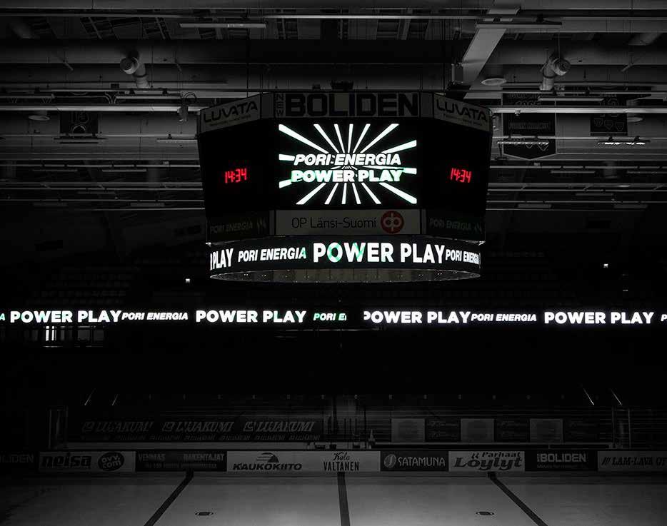 AREENA 10/26 MEDIAKUUTIO Mediakuutio tuo uuden ulottuvuuden otteluun ja yrityksesi mediavalikoimaan.