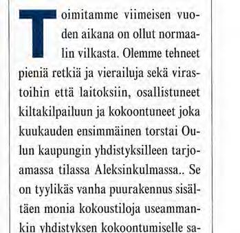 Järjestöt Pohjanlahden Laivastokilta Oulun osaston toimintaa 2009-2010 Teimme retken Hailuodon Luontokeskukseen.