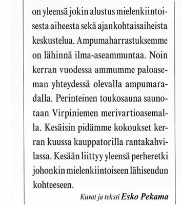 Heinäkuun kokoontuminen kauppatorilla. Olemme juuri saaneet käsiimme uusimman RP-vuosikirjan.