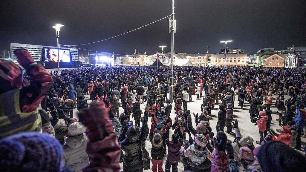 Oulun kaupunkiseudulla 250 000 asukasta Skandinavian pohjoisten alueiden suurin keskus.