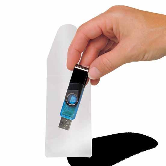 Self-adhesive USB Pockets The ideal