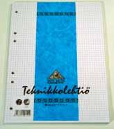 2 TARRAT, VIHKOT 0244 Teknikkolehtiö 5 x 5 mm:n ruudutus, 8 12-reijitys, A4, 70 sivua, 10 kpl/pkt.