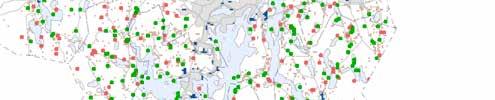 739 7 616 8 355 Aineisto: YKR / SYKE ja TK 2012 Kasvun suhteellisen tasainen jakautuminen näkyy etäisyysluokittain tarkasteltuna (kuva 18).