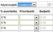 Lähtötaso Gantt-kaaviossa Lähtötaso voidaan asettaa näkymään Gantt-kaaviossa. Voit tehdä sen klikkaamalla -painiketta Gantt-kaavion yläpuolella.