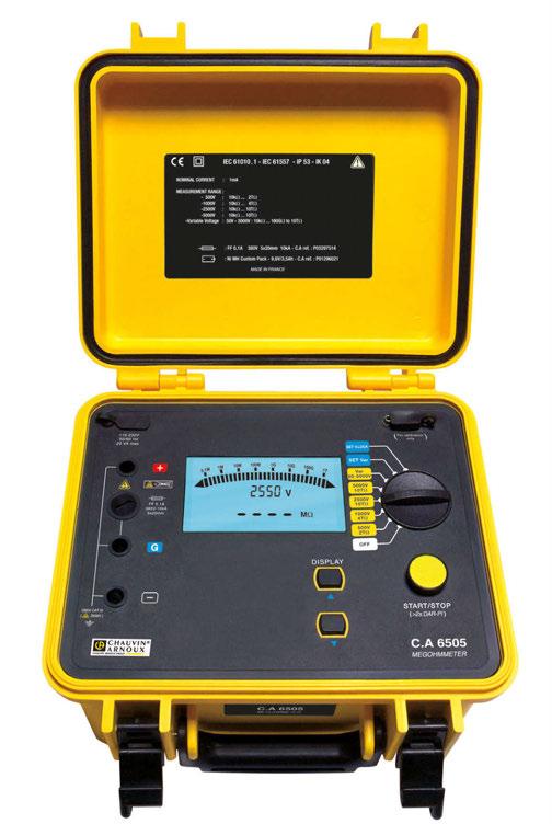 5000 V Digitaalinen Eristysvastustesteri Eristyksenvastusmittaukseen kenttäolosuhteissa CA6505 Erittäin helppokäyttöinen mittauslaite nopeaan ja turvalliseen eristysvastuksen mittaukseen