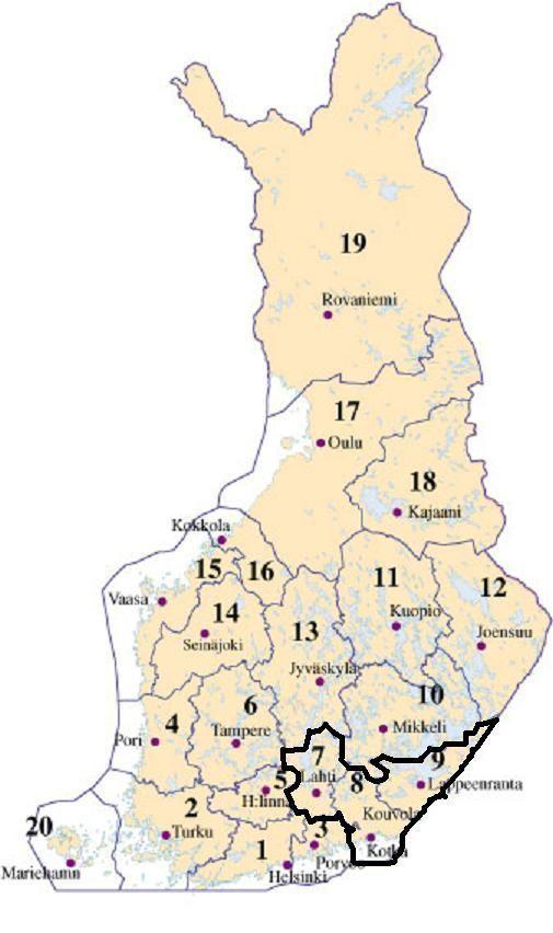 1 HALLINTO-OIKEUDEN TOIMINTAYMPÄRISTÖ Tuomiopiiri ja tehtävät Kouvolan hallinto-oikeus on yleinen alueellinen hallintotuomioistuin, jonka tuomipiirin muodostavat Etelä-Karjalan, Kymenlaakson ja