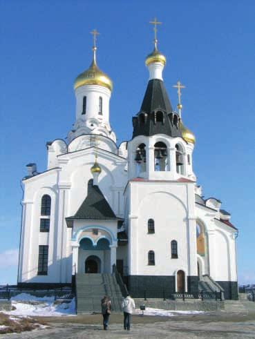 Kuvat Kristuksen taivaaseen astumisen kirkko Montšegorskissa