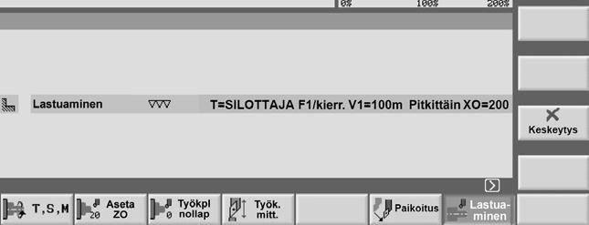 Lastuaminen käsikäytössä Painetaan "Cycle Start"-painiketta. Cycle Start Lastuamissykli käynnistyy.