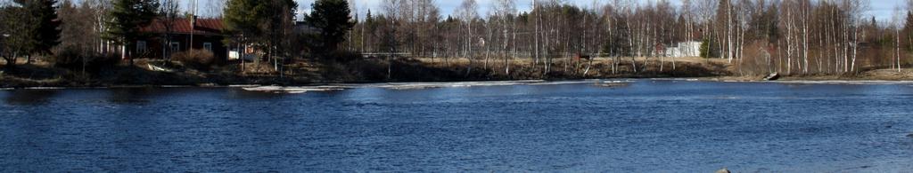 Olhavanjoen ja sen eteläpuolella kulkevan kylänraitin vanha asutus