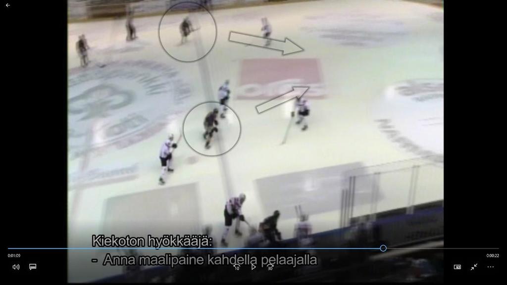 Opetusvideoita (kuva 13.) kertyi yhteensä 21 kappaletta ja videoita on kuvattuna jokaiselta kentän osa-alueelta 1-4 kappaletta.