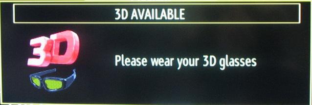 and RIGHT) to select which side of the content you want to watch in 2D. Note: This item is available when TV is in 3D mode.