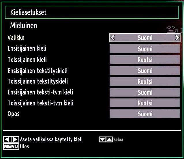 Ehdollisen pääsymoduulin käyttö TÄRKEÄÄ: Liitä tai poista CI-moduuli vain, kun TV on POIS PÄÄLTÄ. Voidaksesi katsoa määrättyjä digitaalikanavia, ehdollinen pääsymoduuli (CAM) saattaa olla tarpeen.