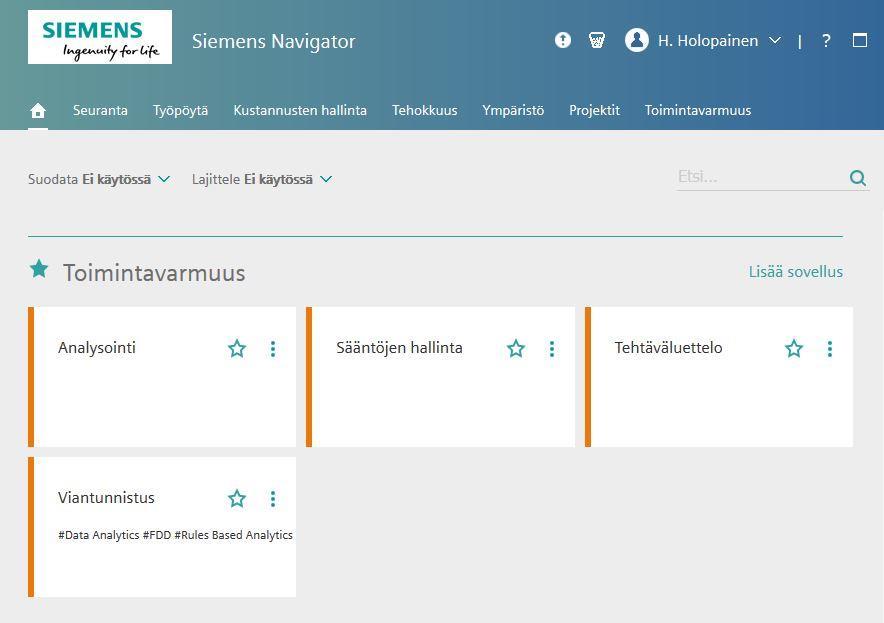 Yleiskuvaus Keskeisin parannus aiempaan Navigaattorin käyttöliittymään verrattuna on se, että voit järjestellä vapaammin koontinäytön sovellusnäkymiä tai sovelluksia, jotka sisältävät yksilöllisiä