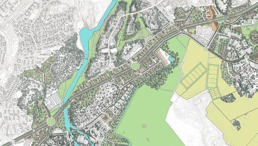 22 Vanhakaupunki (Lahdenväylä) Koskelan laajennusalue on nykyisellään rakentamatonta kallioista metsämaastoa. Vaativat maastonmuodot luovat alueelle oman identiteetin.