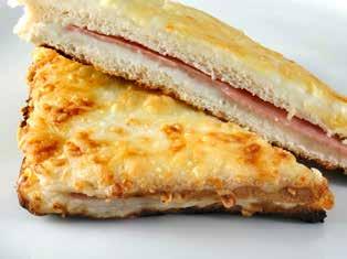 Kinkku-juustotoast (Croque Monsieur) 170g Paista (200 C) jäisenä n20min.