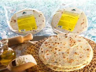 (dinatrium tartraatti E335, natrium kaliumtartraatti E337, maissitärkkelys) -18C MC tuotenro 3400 Ean me 18016765012027 Yksikköpaino 120g 50*120g Piadina on käyttövalmis sulatuksen