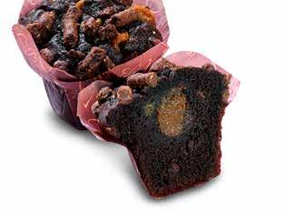 Caramel & brownie-muffinssi 135g Sulata huoneenlämmössä n. 2h.
