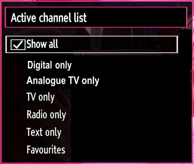 Locking a Channel You can press GREEN button to tag/untag all channels; YELLOW button to tag/untag a single channel. Select the channel that you want to lock and select Lock option.