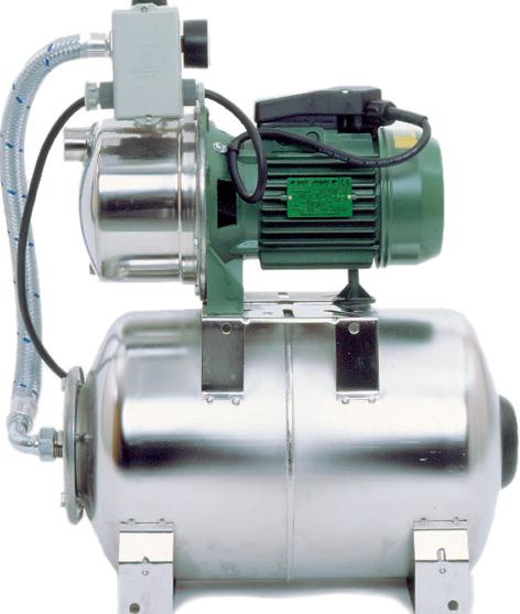 MPI 100 ruostumaton jetpumppu Tekninen erittely MPI - pumppua käytetään pääasiassa omakotitalojen ja kesähuviloiden painevesilaitoksissa.