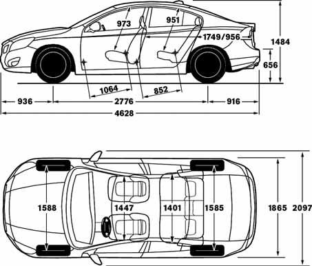 VOLVO S60 TEKNISET TIEDOT / TEKNISKA DATA D2 D3 D4 D5 D4 AWD Neljä sylint./fyra cylind. Neljä sylint./fyra cylind. Neljä sylint./fyra cylind. Neljä sylint./fyra cylind. Viisi sylint./ fem cylind.