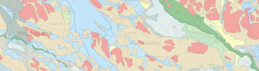 Maaperäkartta Maaperäkarttoja: http://www.gtk.