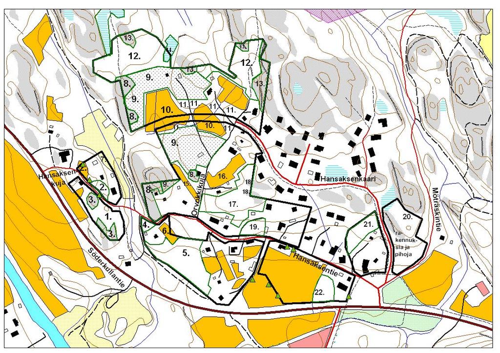 luonnonsuojelulain 29 :ssä lueteltuja suojeltavia