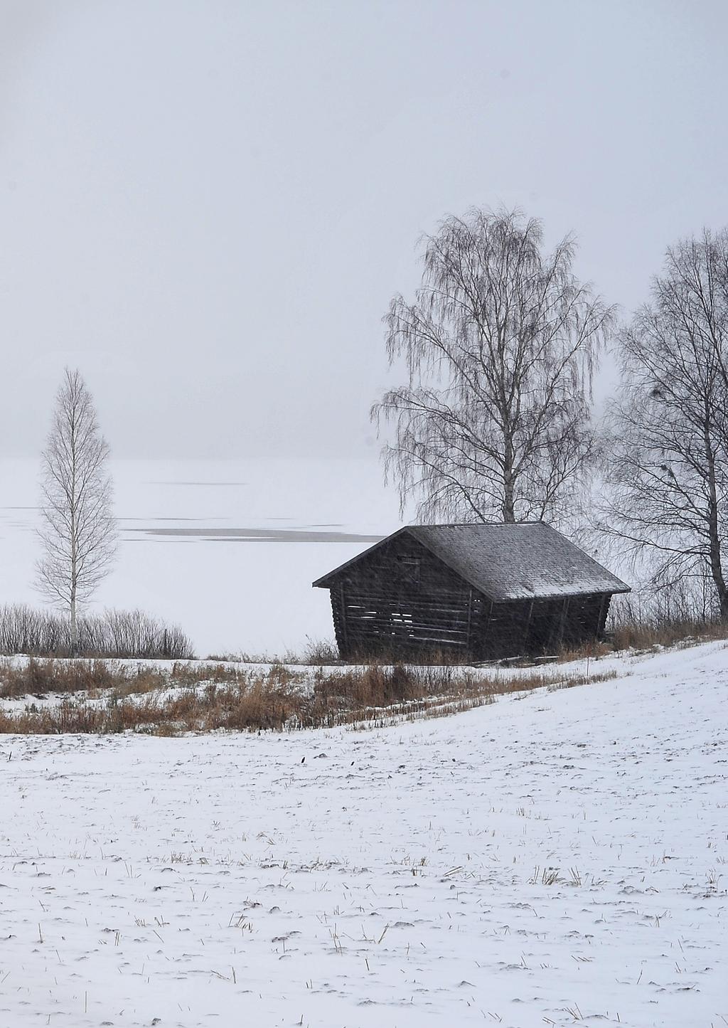 Seisoo yksinäisenä lato oli siinä kerran vuoden sato.