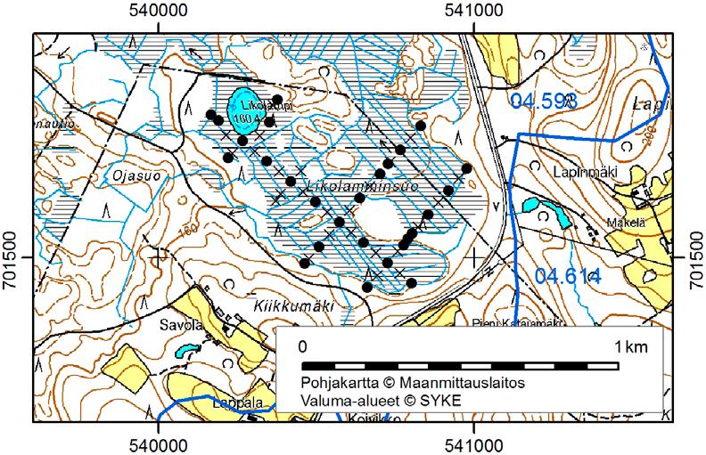 Nilsiässä (Kuopiossa) tutkitut suot ja niiden turvevarat. Osa 2. 20. Likolamminsuo Likolamminsuo (x = 7015,2, y = 5405,2) sijaitsee 16 km linnuntietä Nilsiän keskustasta luoteeseen.