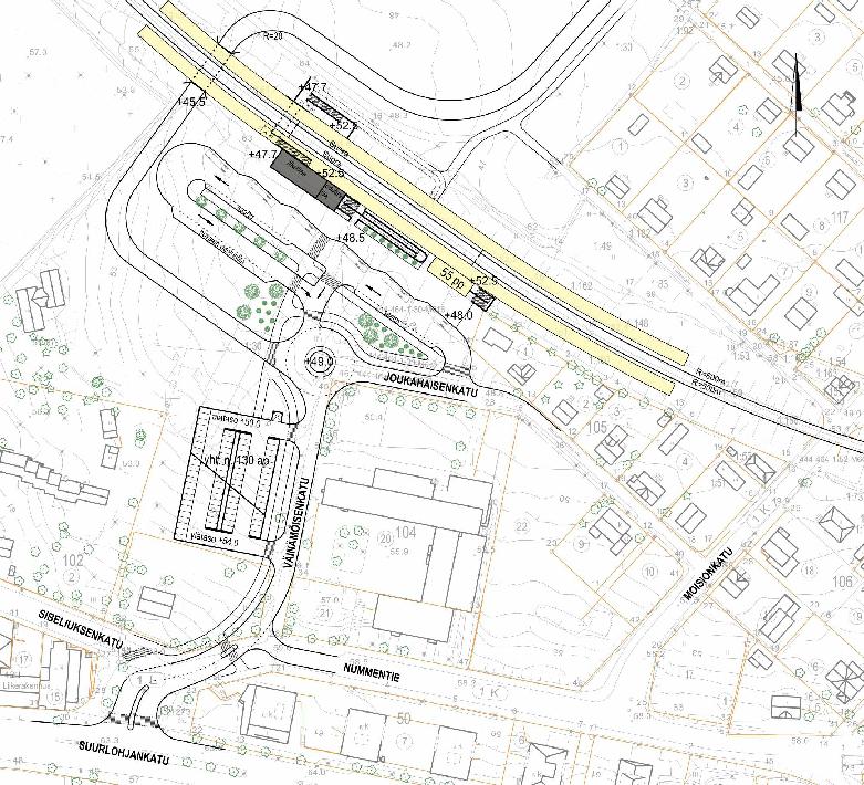 järjestämismahdollisuuksia ja tilantarpeita, liityntäpysäköinnin järjestämismahdollisuuksia, kevyen liikenteen yhteyksiä ja junaliikenteen liikennöintimahdollisuuksia ja teknisiä reunaehtoja sekä