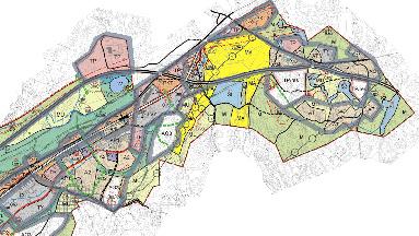 Harjukaupunki - itäosa ESA -RADAN MAASTOKÄYTÄVÄ Alue on varattu Espoo - Lohja - Salo -oikoradan tarkempaa suunnittelua varten.