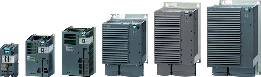 Kuvaus 2.3 Teho-osat 2.3 Teho-os osat Kuva 2-2 Teho-osa versiot Teho-osien eri versioita on saatavilla eri verkkojännitteille tehoalueelta välillä 0.37 kw:a ja 250 kw:a.