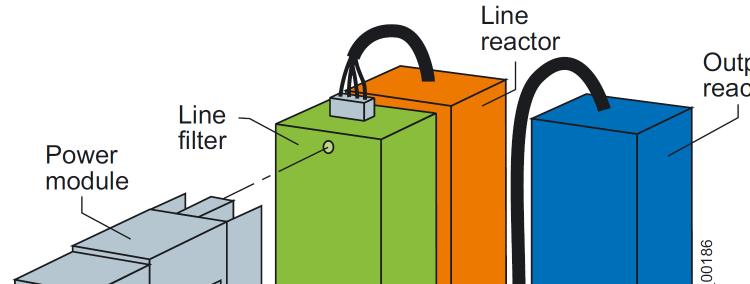 Näin ollen komponentti asennetaan taustalevyyn ja taajuusmuuttaja sen päälle