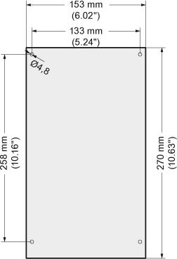 5 Nm Kiinnikkeet 4 x M4-pultti 4 x M4-mutteri 4 x M4-välilevy Kiristysmomentit 2.5 Nm Kiinnikkeet 4 x M5-pultti 4 x M5-mutteri 4 x M5-välilevy Kiristysmomentit 2.