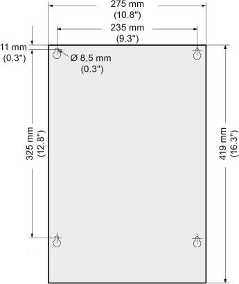 Kytkentä 3.3 Teho-osien asennus 18.5 kw 30 kw ilman suodatinta 18.