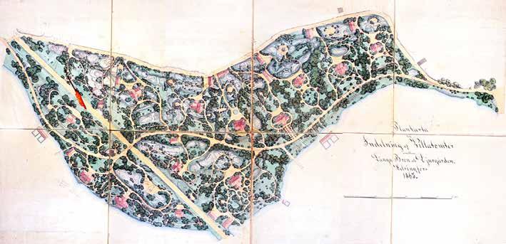 77 Myrskytuhoista huolimatta Eläintarhan puisto viehätti ihmisiä kauneudellaan. O.M. Reuter kuvaili sitä seuraavalla tavalla vuonna 1901 Tukholmassa julkaisemassaan teoksessa: Djurgården.