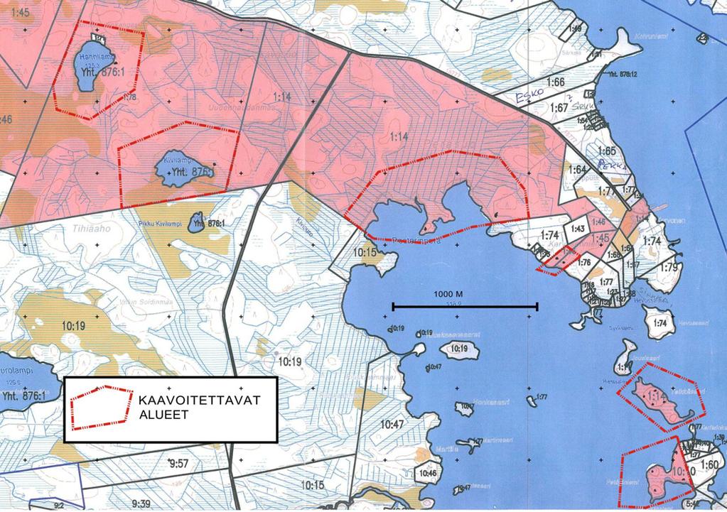 tamiseen tarkoitettu ranta-asemakaava.