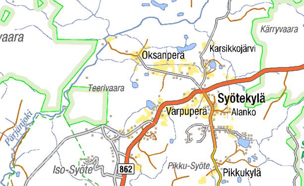 Syötteen asemakaavoitetut alueet, liite 4 8 3 4 5 6 7 15 16 2 9 14 1 10 12 11 13 NRO ALUE 1 Pytkynharjun asemakaava 28.7.1989 2 Riihikummun asemakaava 21.3.1990 3 Iso-Syötteen asemakaava 17.