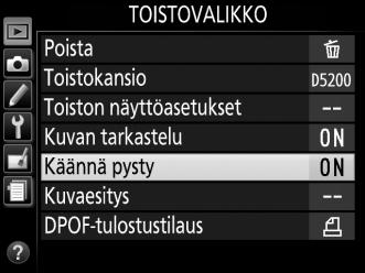 4 Siirrä kohdistin valittuun valikkoon. Siirrä kohdistin valittuun valikkoon painamalla 2. 5 Korosta valikon kohta. Korosta valikon kohta painamalla 1 tai 3. 6 Näytä vaihtoehdot.