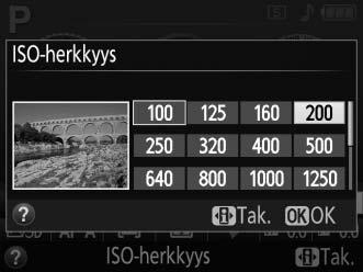 ISO-herkkyys ISO-herkkyys on filmiherkkyyden digitaalinen vastine.