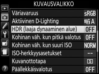 4 Rajaa valokuva, tarkenna ja ota kuva. Kamera ottaa kaksi valotusta, kun laukaisin painetaan pohjaan.