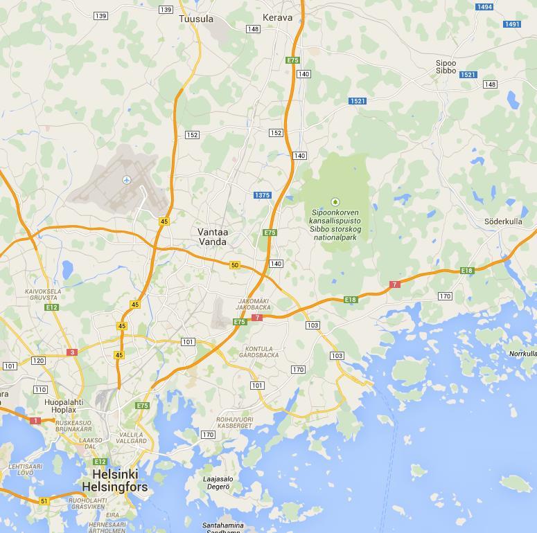 pohjoisessa Mäntsälä. Kunnassa on noin 19.900 asukasta.
